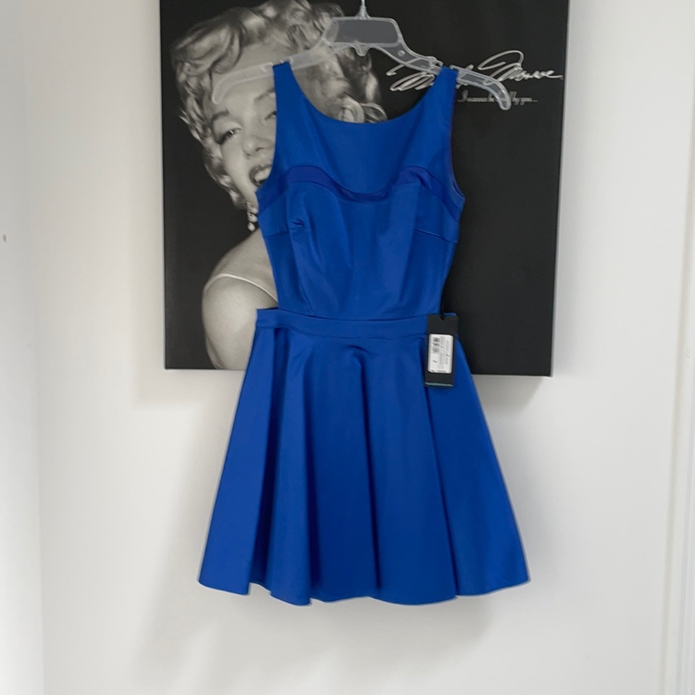 Guess by Marciano blue fit n flare dress size 0 NWT